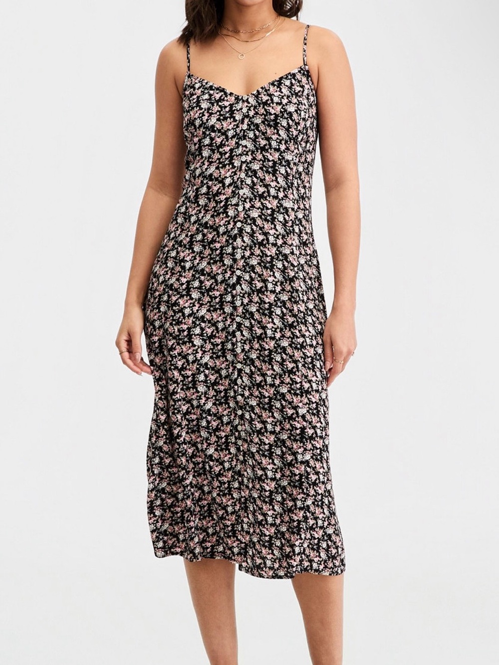 Lucky Brand Printed Simone Slip Dress